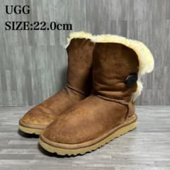 アグ UGG ブラウン ムートンブーツ 22.0cm 靴 - メルカリ