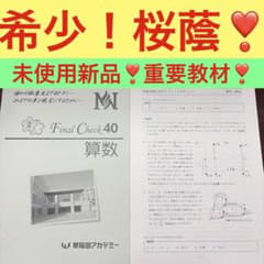 B 未記入　早稲田アカデミー 【NN桜蔭】令和2年度 ◇桜蔭の算数288 ① 希少 新品 NN桜蔭 Final Check 40 算数 早稲田アカデミー - メルカリ