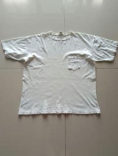 【93s USA製】バナナリパブリック ポケット付 バックプリント Tシャツ Lのサムネイル