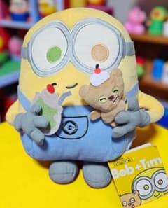 가격 인하! 미니언 Bob + Tim 봉제 장난감 약 30cm