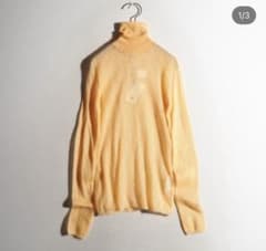 最終値下げ_ オーラリー24W キッドモヘア シアー タートルネックニット