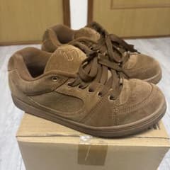 es accel アクセル 27センチ スケシュー ブラウン 美品