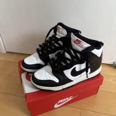 NIKE DUNK HIGH ホワイト ブラック スニーカーのサムネイル