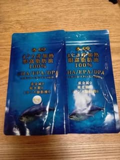 まぐろ非加熱眼窩脂肪油DHA/EPA 2袋　オメガ3のサムネイル