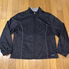 Munsingwear Zip-Up Golf Jacket, Size L, Women's Golf Wear, Black