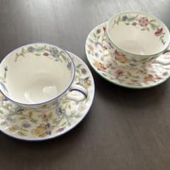 ミントン　ハドンホールカップ&ソーサー　ブルー&グリーンのサムネイル