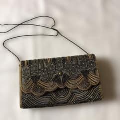 皇室御用達 LUMY ルミー ハシモト ビーズ総刺繍バッグ 美品 - メルカリ