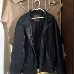 レザージャケット ブラック Lのサムネイル