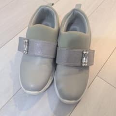ビジュー付き スリッポン グレーのサムネイル