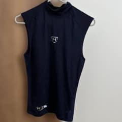 UNDER ARMOUR 野球用アンダーシャツ ノースリーブ ネイビー SMのサムネイル