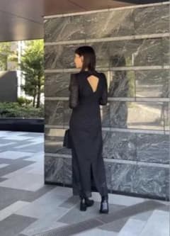 未使用タグ付☆Knuth Marf バックシアードレス ワンピース 結婚式 M