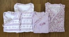 【新生児】50〜60サイズ　女の子肌着4点のサムネイル