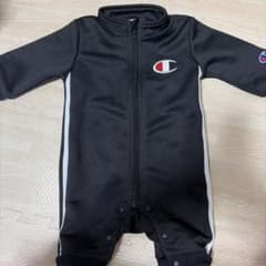 チャンピオン Champion 黒ロンパース ジッパー付き 50〜70のサムネイル