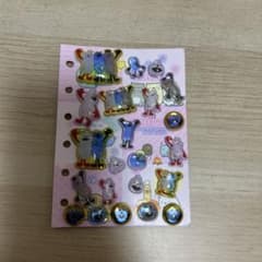ボンボンドロップシール　ぷっくりシール　おはじきシール　スンスン　うさはなのサムネイル