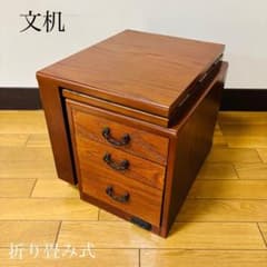 【美品送料込】高級 折り畳み座卓 昭和レトロ アンティーク 職人手作り 美品 アンティーク 昭和レトロ 折り畳み作業台 引出し3段コンセント