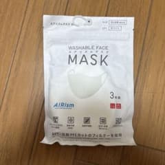即日発送！UNIQLO AIRism マスク 3枚組 ホワイト Mサイズのサムネイル