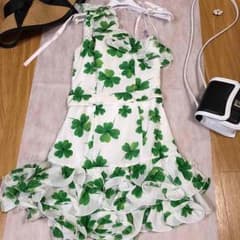 ブルーガール  ワンショルダー ミニドレス ❤︎のサムネイル