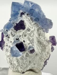 パープル ブルー フローライト 蛍石 浙江省産 原石 鉱物標本 天然石