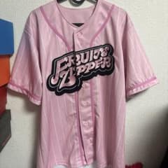 Fruits Zipper ピンクベースボールシャツ - メルカリ