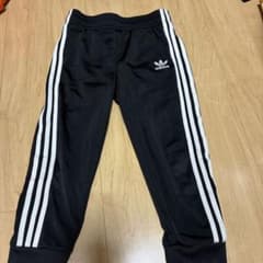 adidasアディダス　キッズパンツジャージ　ブラック100のサムネイル