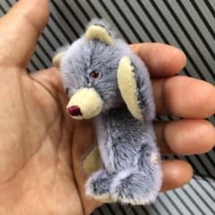 ミニチュア　テディベア　ブルーベリーマカロンのサムネイル