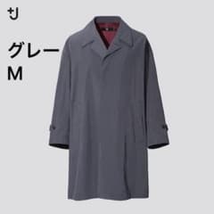 オーバーサイズステンカラーコート グレー　M +jのサムネイル