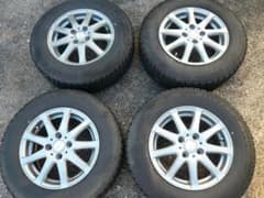 スタッドレスタイヤ　アルミホイール付き　185/70R14　5.5J　4穴のサムネイル