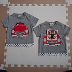 ベビーTシャツ　仕掛けTシャツ　80cm 2枚セットのサムネイル