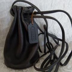希少 OLD COACH コーチ　ミニ　ポーチ　巾着　スエード 希少 OLD COACH コーチ ミニ ポーチ 巾着 スエード COACH - レア