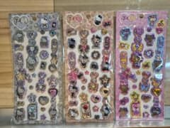 Hello Kitty ぷくキラ チャームステッカー 3枚セットのサムネイル