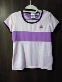 adidas　ドライTシャツ　パープルのサムネイル