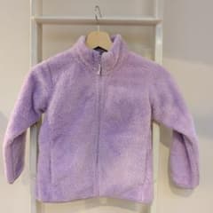 【美品】UNIQLO　ユニクロラベンダー フリースジャケットのサムネイル