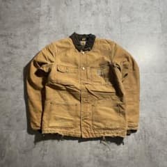 00s チュニジア製 ブラウン カーハート チョアジャケット ダックM