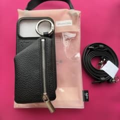 iPhone17Pro ajew クロコ型押しケース ストラップ付き | Shop at