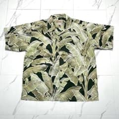 希少✨ パタロハ アロハシャツ バナナリーフ 2004年製 グリーン M