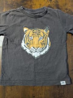 LOOK by BEAMS::mini トラ Tシャツ 100cm グレーのサムネイル
