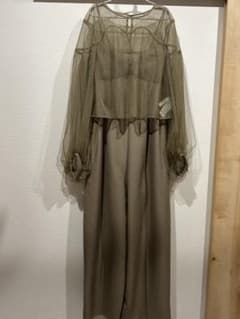 【AMERI】NET TULLE TOP LAYERED ROMPERS ドレスのサムネイル