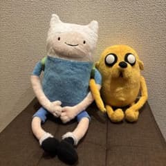 アドベンチャー・タイム　ジェイク　フィン　ぬいぐるみマスコット　セット フィン ジェイク ぬいぐるみセット アドベンチャータイム - メルカリ