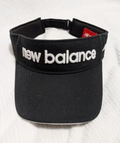 new balance ブラック サンバイザー ゴルフ用