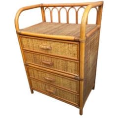 ラタン製 4段チェスト ヴィンテージ 藤 - メルカリ