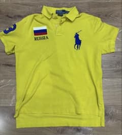 90s ラルフローレン ビッグポニー ポロシャツ RUSSIA Mのサムネイル