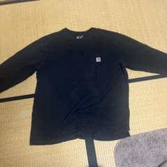 Carhartt 長袖 ポケットTシャツ ブラックのサムネイル