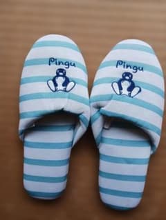 ピングー Pingu ルームシューズ スリッパ ボーダーのサムネイル