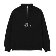 【完売品】HUF ハーフジップ スウェット XL 黒 ブラックのサムネイル