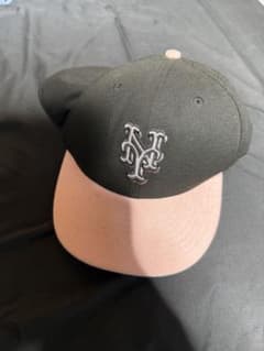 New Era ニューヨークメッツ キャップ ブラック ピンクのサムネイル