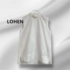 LOHEN ローヘン 袖ギャザーパフブラウス ホワイト 美品 ローヘン LOHEN バックリボンシアーブラウス ホワイト ボリューム