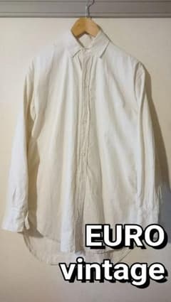 【最終値下げ】EURO  リネン 生成り グランパシャツ vintageのサムネイル