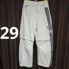 adidas アディブレイク 2-IN-1 デニムパンツ オフホワイト - メルカリ