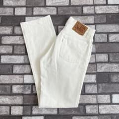 90's USA製 Levi's リーバイス 501 ホワイトデニムパンツW29 - メルカリ