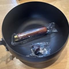中華鍋　ガラス蓋付きのサムネイル